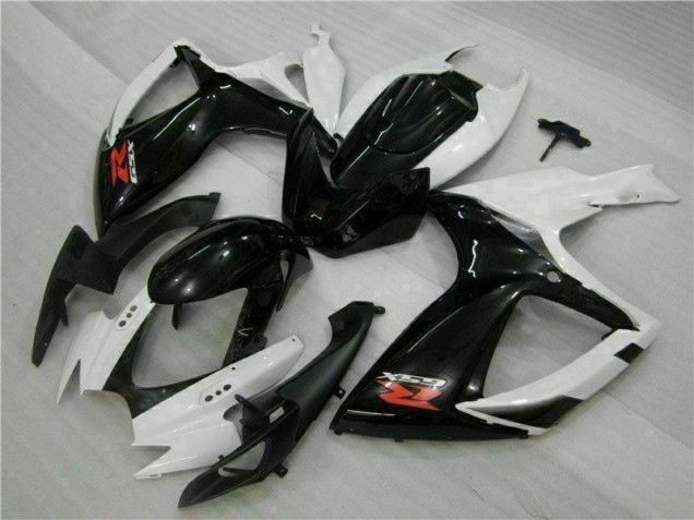 06-07 White Black GSXR 600/750 Motorcycle Fairings 06-07 White Black GSXR 600/750 Motorcycle Fairings