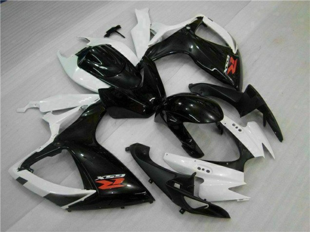 06-07 White Black GSXR 600/750 Motorcycle Fairings 06-07 White Black GSXR 600/750 Motorcycle Fairings