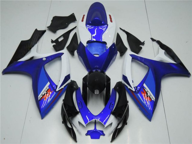 06-07 White Blue GSXR 600/750 Motorcycle Fairings 06-07 White Blue GSXR 600/750 Motorcycle Fairings