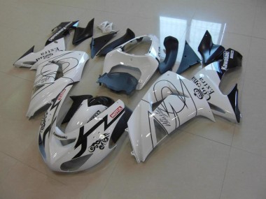 06-07 White Corona ZX10R Motorcycle Fairings