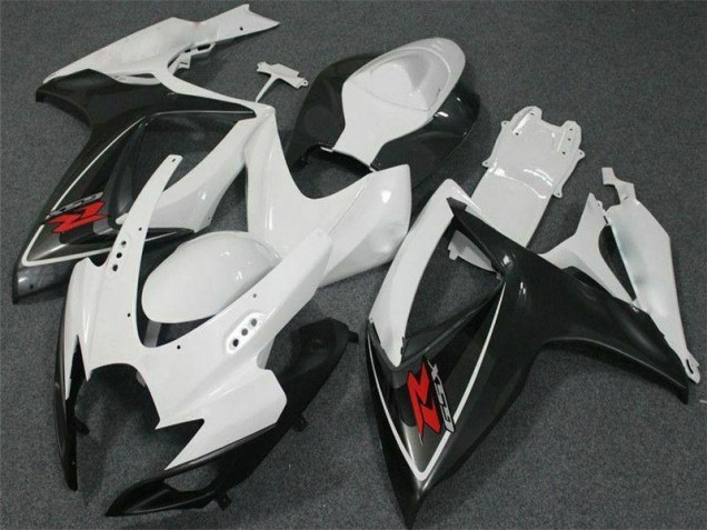 06-07 White GSXR 600/750 Motorcycle Fairings 06-07 White GSXR 600/750 Motorcycle Fairings