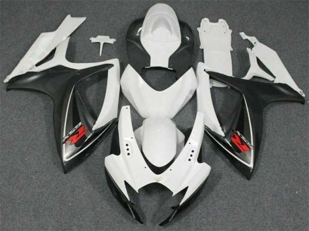 06-07 White GSXR 600/750 Motorcycle Fairings 06-07 White GSXR 600/750 Motorcycle Fairings