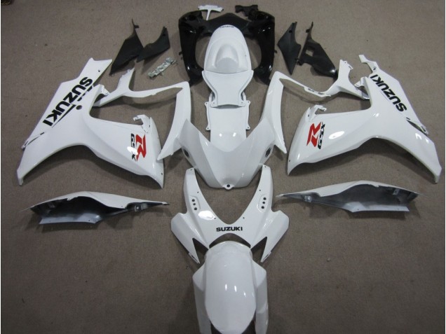 06-07 White GSXR 600 Motorcycle Fairings 06-07 White GSXR 600 Motorcycle Fairings