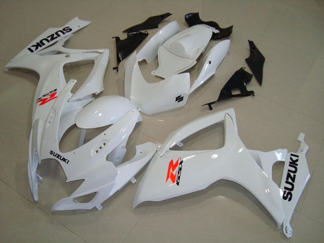 06-07 White GSXR 750 Motorcycle Fairings 06-07 White GSXR 750 Motorcycle Fairings