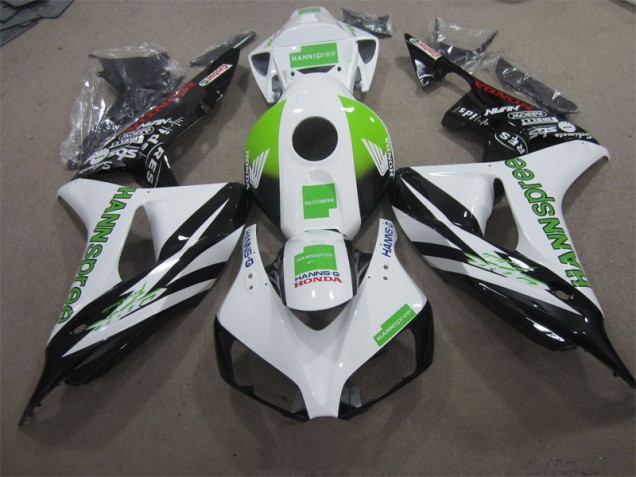 06-07 White Green Hannspree CBR1000RR Motorcycle Fairings 06-07 White Green Hannspree CBR1000RR Motorcycle Fairings