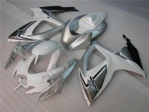 06-07 White Silver GSXR 600/750 Full Motorcycle Fairing Kits 06-07 White Silver GSXR 600/750 Full Motorcycle Fairing Kits