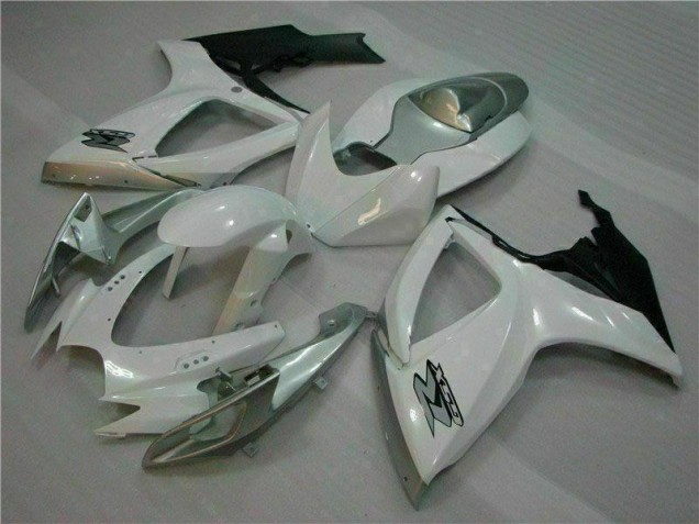 06-07 White Silver GSXR 600/750 Motorcycle Bodywork 06-07 White Silver GSXR 600/750 Motorcycle Bodywork