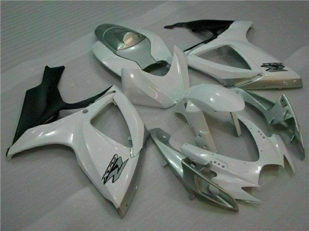 06-07 White Silver GSXR 600/750 Motorcycle Bodywork 06-07 White Silver GSXR 600/750 Motorcycle Bodywork