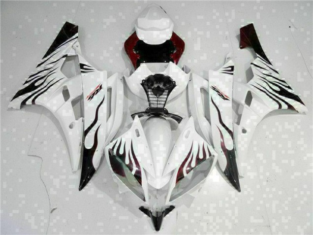 06-07 White YZF R6 Motorcycle Fairing