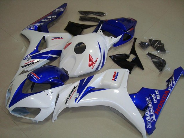 06-07 White and Blue CBR1000RR Motorcycle Fairings 06-07 White and Blue CBR1000RR Motorcycle Fairings