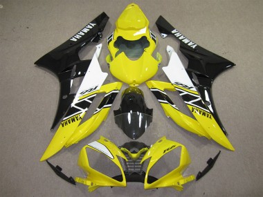 06-07 Yellow Black Decal YZF R6 Motorcycle Fairings