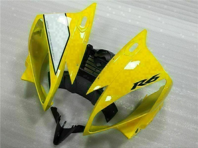 06-07 Yellow White Black YZF R6 Motorcycle Fairing 06-07 Yellow White Black YZF R6 Motorcycle Fairing