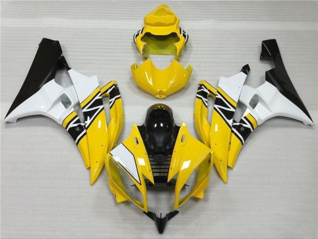 06-07 Yellow White Black YZF R6 Motorcycle Fairings 06-07 Yellow White Black YZF R6 Motorcycle Fairings