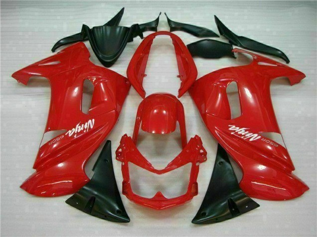 06-08 Glossy Red EX650 Motorcycle Fairings 06-08 Glossy Red EX650 Motorcycle Fairings