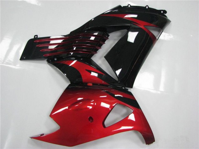 06-11 Red Black ZX14R ZZR1400 Motorcycle Fairings