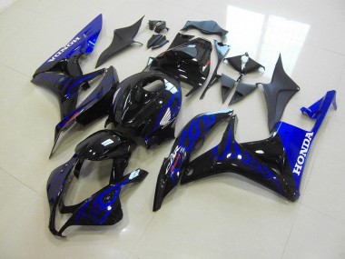 07-08 Black Blue Flame CBR600RR Motorcycle Fairings