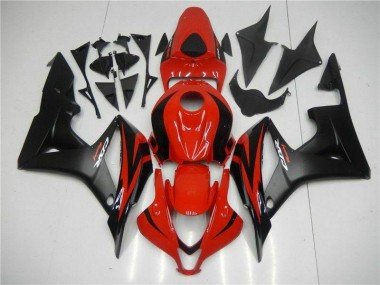 07-08 Black Red CBR600RR Motorcycle Fairing Kits