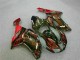 07-08 Black Red Flame ZX6R Motorcycle Fairings