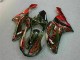 07-08 Black Red Flame ZX6R Motorcycle Fairings