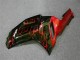 07-08 Black Red Flame ZX6R Motorcycle Fairings