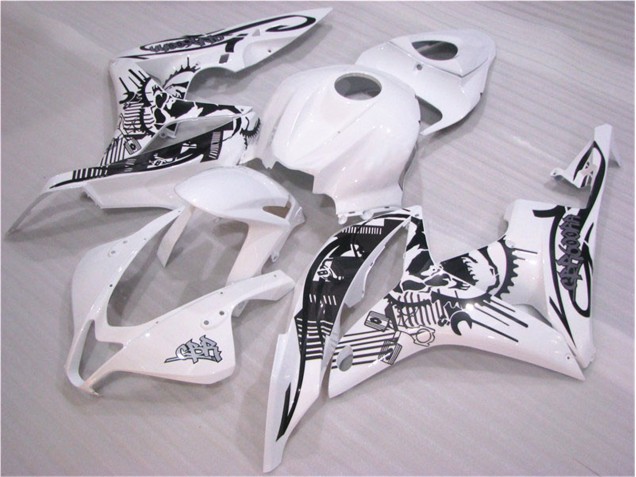 07-08 Black White CBR600RR Motorcycle Fairing 07-08 Black White CBR600RR Motorcycle Fairing