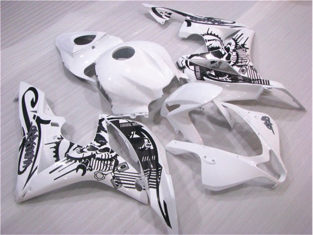 07-08 Black White CBR600RR Motorcycle Fairing 07-08 Black White CBR600RR Motorcycle Fairing