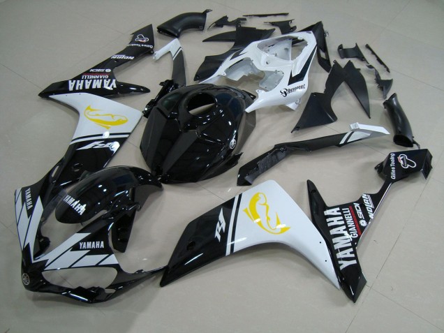 07-08 Black White Dolphin YZF R1 Motorcycle Fairings 07-08 Black White Dolphin YZF R1 Motorcycle Fairings