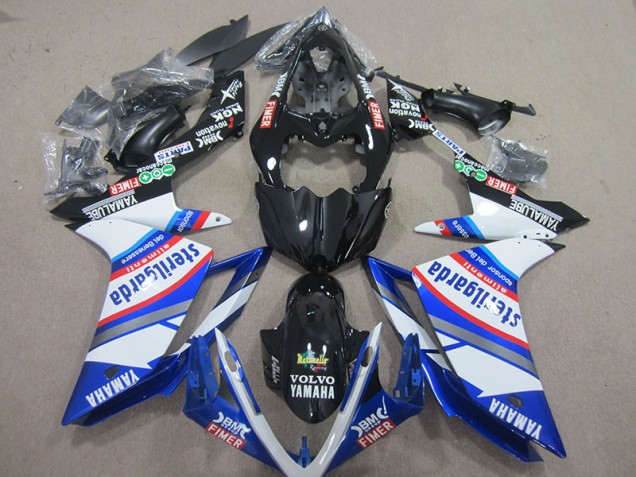 07-08 Black White Sterilgarda YZF R1 Motorcycle Fairings