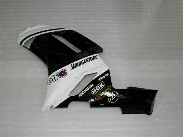 07-08 Black White ZX6R Motorcycle Fairing 07-08 Black White ZX6R Motorcycle Fairing