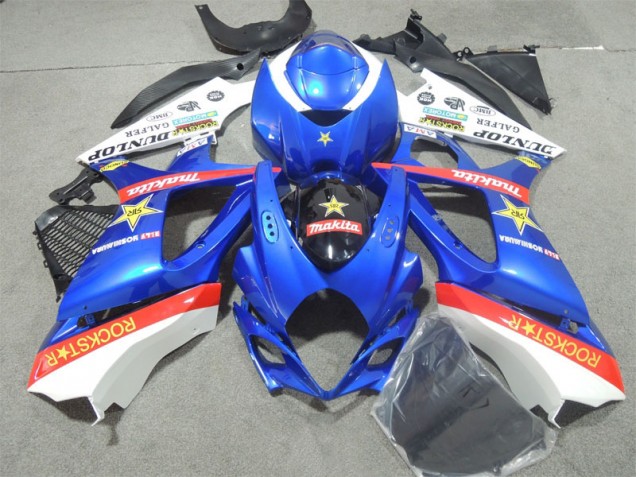 07-08 Blue Rockstar GSXR 1000 Motorcycle Fairings 07-08 Blue Rockstar GSXR 1000 Motorcycle Fairings