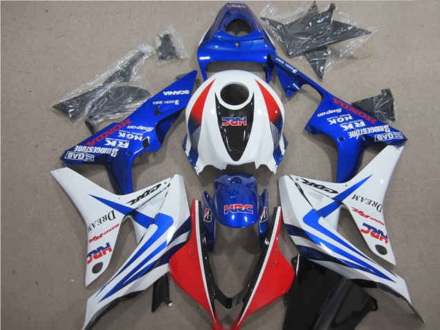 07-08 Blue White Red HRC CBR600RR Motorcycle Fairings 07-08 Blue White Red HRC CBR600RR Motorcycle Fairings
