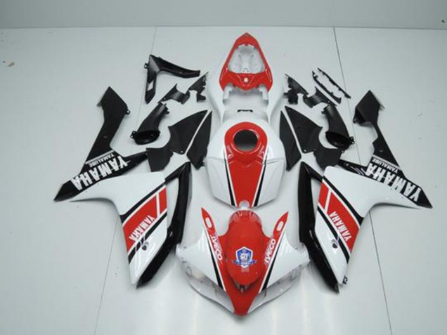 07-08 Factory Red White YZF R1 Motorcycle Fairings 07-08 Factory Red White YZF R1 Motorcycle Fairings