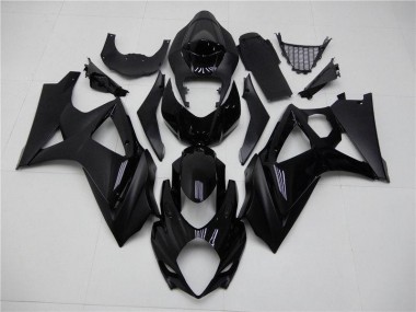 07-08 Glossy Matte Black GSXR 1000 Motorcycle Fairings