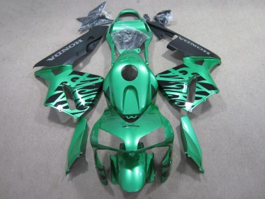07-08 Green Black CBR600RR Motorcycle Fairings