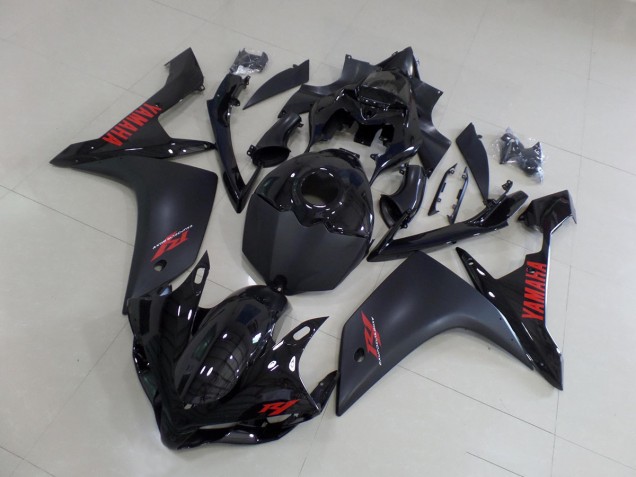 07-08 Matte Black Red YZF R1 Motorcycle Fairings 07-08 Matte Black Red YZF R1 Motorcycle Fairings