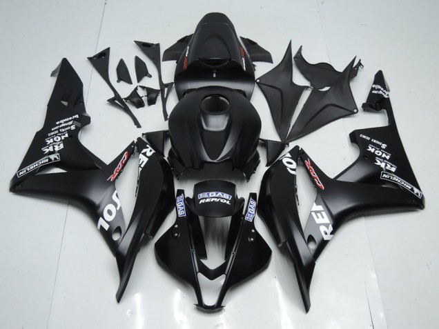 07-08 Matte Black Repsol CBR600RR Motorcycle Fairings 07-08 Matte Black Repsol CBR600RR Motorcycle Fairings