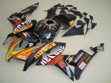 07-08 Matte Black Rossi CBR600RR Motorcycle Fairings