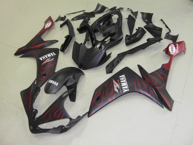07-08 Matte Red Flame YZF R1 Motorcycle Fairings 07-08 Matte Red Flame YZF R1 Motorcycle Fairings