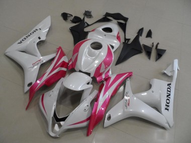 07-08 Pearl White with Pink CBR600RR Motorcycle Fairings