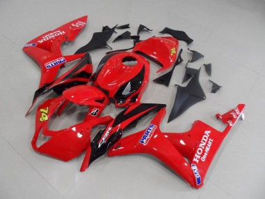 07-08 Red Black Race CBR600RR Motorcycle Fairings