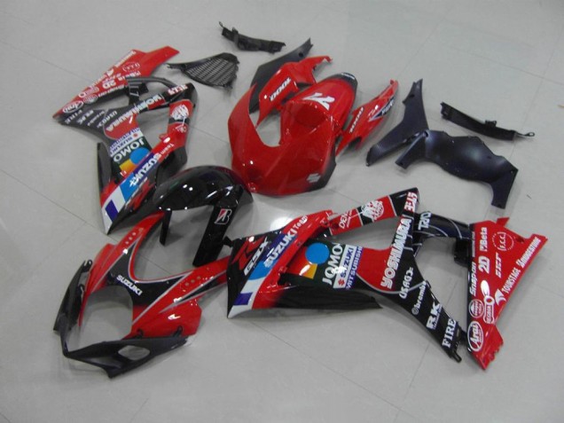 07-08 Red GSXR 1000 Motorcycle Fairings