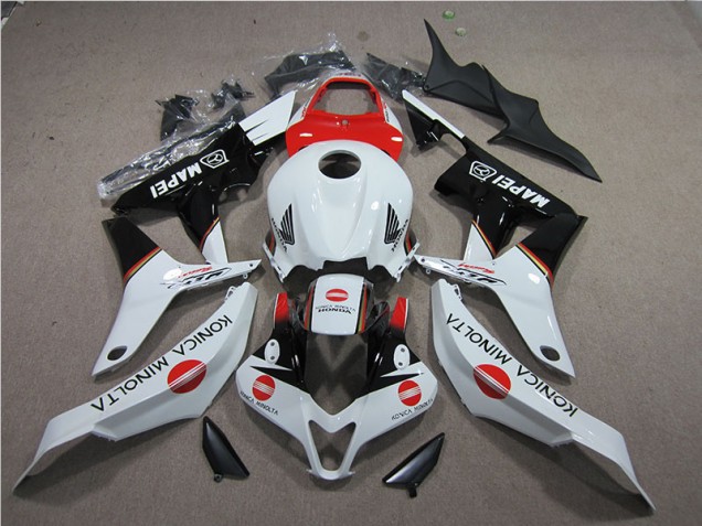 07-08 Red White Black Konica Minolta MAPEI CBR600RR Motorcycle Fairings 07-08 Red White Black Konica Minolta MAPEI CBR600RR Motorcycle Fairings