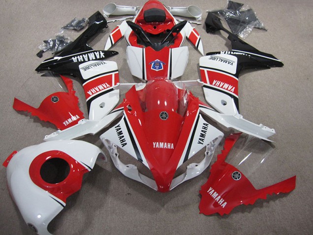 07-08 Red White YZF R1 Motorcycle Fairings