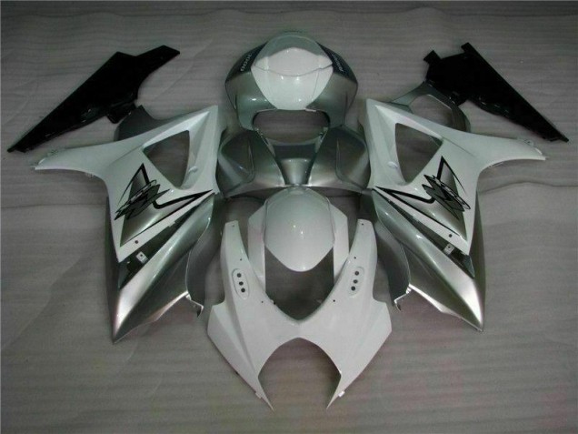 07-08 Silver White GSXR 1000 Motorcycle Fairings 07-08 Silver White GSXR 1000 Motorcycle Fairings