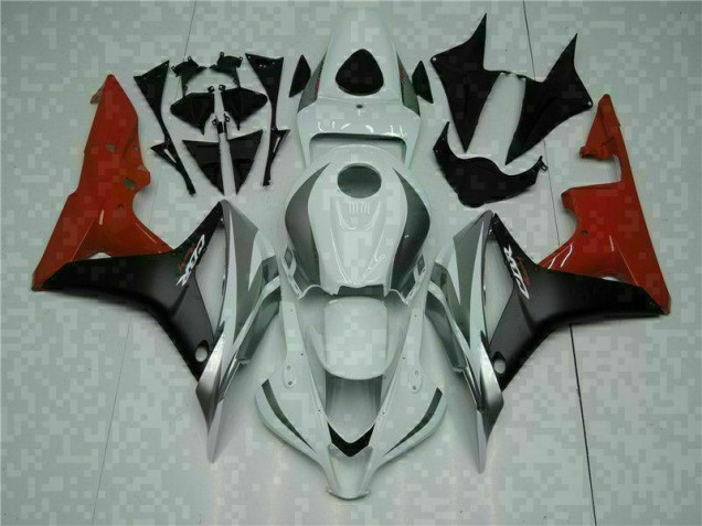 07-08 White Black Red CBR600RR Motorcycle Bodywork 07-08 White Black Red CBR600RR Motorcycle Bodywork