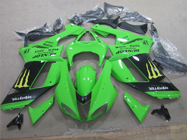 07-08 White Blue Ninja ZX6R Motorcycle Fairings 07-08 White Blue Ninja ZX6R Motorcycle Fairings