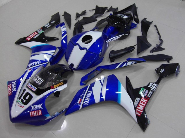07-08 White Blue YZF R1 Motorcycle Fairings 07-08 White Blue YZF R1 Motorcycle Fairings