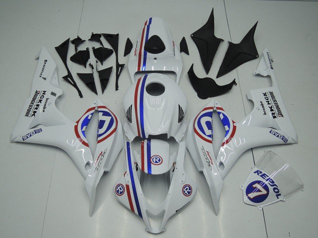 07-08 White CBR600RR Motorcycle Fairing