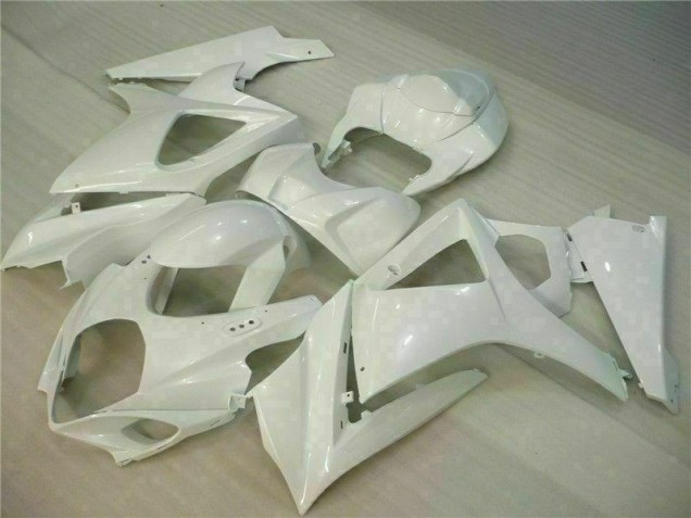 07-08 White GSXR 1000 Motorcycle Fairings