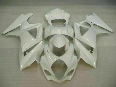 07-08 White GSXR 1000 Motorcycle Fairings